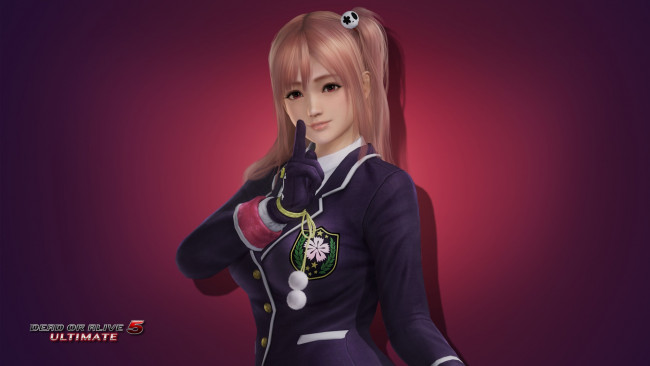 Обои картинки фото видео игры, dead or alive 5,  ultimate, фон, взгляд, девушка