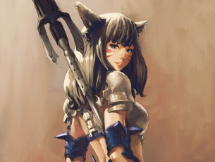 Картинка аниме final+fantasy фон final fantasy взгляд ушки арт