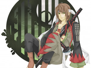 Картинка аниме hakuouki okita souji