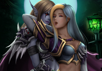 Картинка 3д+графика эльфы+ elves эльфийки взгляд фон