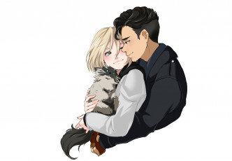 Картинка аниме yuri+on+ice юрио отабек
