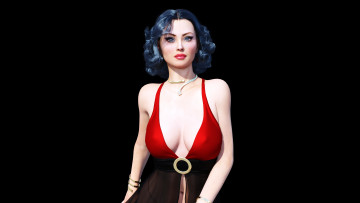 Картинка 3д+графика люди+ people девушка взгляд фон