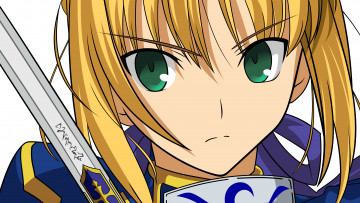 Картинка аниме fate stay+night сейбер