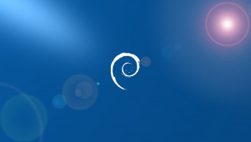 Картинка компьютеры debian фон логотип