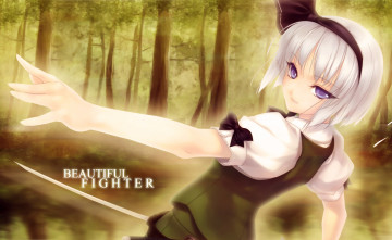 Картинка аниме touhou фон взгляд девушка