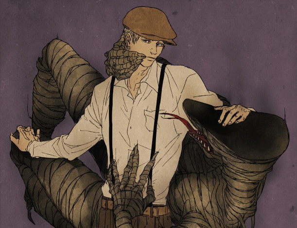 Обои картинки фото аниме, ajin,  demi-human, аджин, получеловек