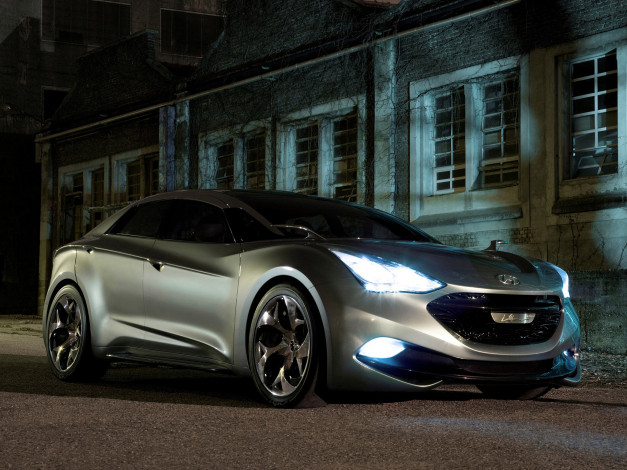 Обои картинки фото hyundai i-flow concept 2010, автомобили, hyundai, i-flow, concept, 2010