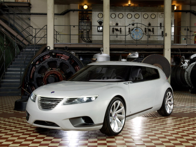 Обои картинки фото saab 9-x biohybrid concept 2008, автомобили, saab, 9-x, concept, 2008, biohybrid