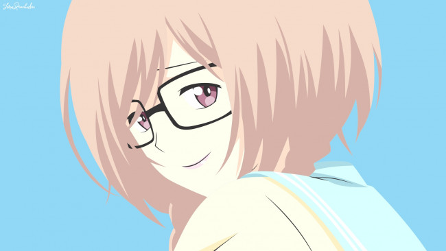 Обои картинки фото relife, аниме, фон, взгляд, девушка