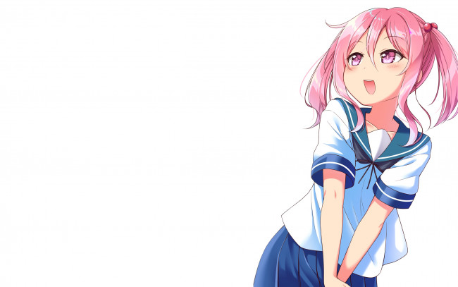 Обои картинки фото аниме, unknown,  другое, фон, взгляд, девушка