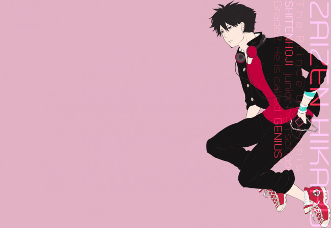 Обои картинки фото аниме, prince of tennis, zaizen, hikaru