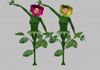 Картинка 3д+графика существа+ creatures девушки фон взгляд