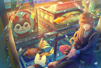 Картинка аниме город +улицы +интерьер +здания tagme artist