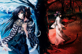 Картинка аниме unknown +другое+ дерево арт девушки cartagra