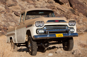 обоя chevrolet apache 31 deluxe fleetside by napco 1959, автомобили, chevrolet, by, fleetside, deluxe, apache, 31, 1959, napco