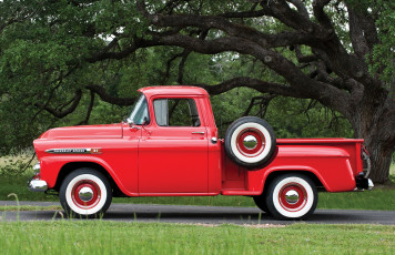 обоя chevrolet apache 31 stepside 1959, автомобили, chevrolet, apache, красный, 1959, stepside, 31