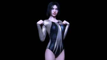 Картинка 3д+графика люди+ people фон девушка взгляд