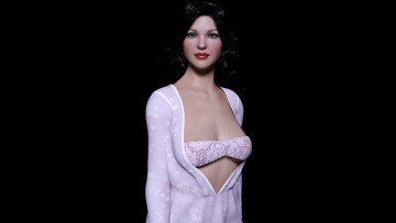 Картинка 3д+графика люди+ people фон взгляд девушка