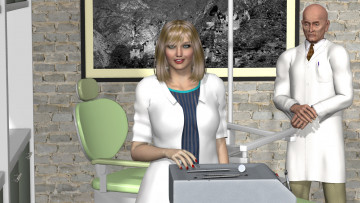 Картинка 3д+графика люди+ people фон взгляд девушка