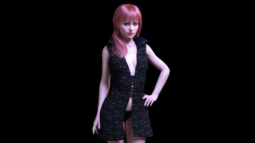 Картинка 3д+графика люди+ people фон взгляд девушка