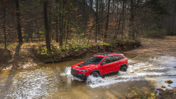 Картинка jeep+cherokee+trailhawk+2019 автомобили jeep trailhawk cherokee red 2019