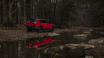Картинка jeep+cherokee+trailhawk+2019 автомобили jeep trailhawk cherokee red 2019