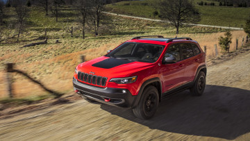 Картинка jeep+cherokee+trailhawk+2019 автомобили jeep cherokee red 2019 trailhawk