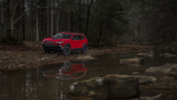 Картинка jeep+cherokee+trailhawk+2019 автомобили jeep red 2019 trailhawk cherokee