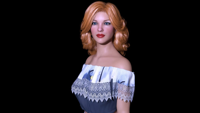 Обои картинки фото 3д графика, люди , people, фон, взгляд, девушка