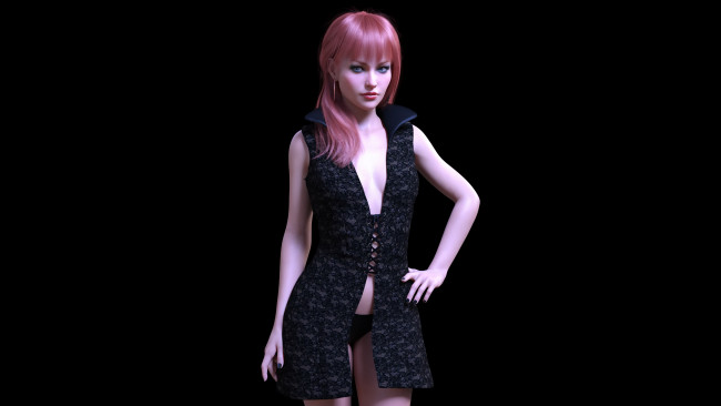 Обои картинки фото 3д графика, люди , people, фон, взгляд, девушка