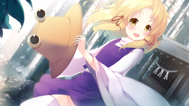 Обои картинки фото аниме, touhou, moriya, suwako