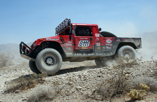Обои картинки фото hummer h1 alpha race truck 2006, автомобили, hummer, h1, race, alpha, красный, 2006, truck
