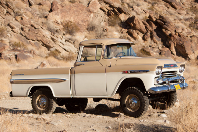 Обои картинки фото chevrolet apache 31 deluxe fleetside by napco 1959, автомобили, chevrolet, deluxe, 31, fleetside, by, napco, 1959, apache