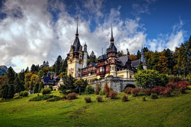 Обои картинки фото peles castle, города, замок пелеш , румыния, peles, castle