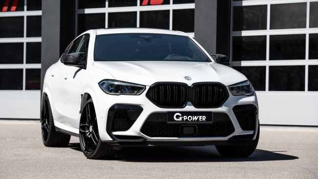 Обои картинки фото автомобили, bmw, x6, white, g06, x6m, edition