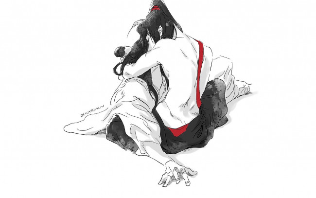 Обои картинки фото аниме, mo dao zu shi, вэй, усянь, лань, ванцзи