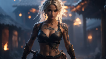 Картинка фэнтези девушки арт блондинка