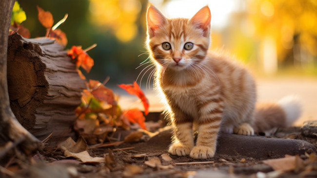 Обои картинки фото 3д графика, животные , animals, кот, взгляд, поза, котёнок, мордашка, ai, арт, нейросеть