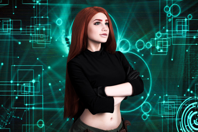 Обои картинки фото девушки, sofia lovegood, костюм, образ