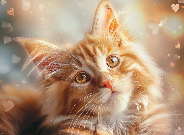 Обои картинки фото разное, компьютерный дизайн, кот, кошка