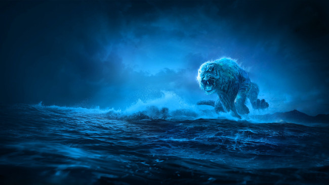 Обои картинки фото видео игры, world of warships, море, тигр