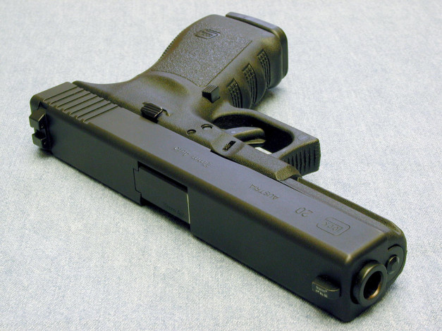 Обои картинки фото glock, 20, оружие, пистолеты