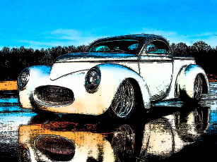 Картинка автомобили рисованные