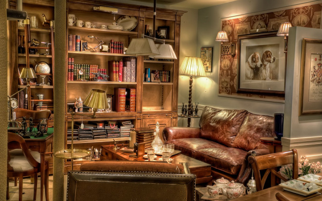 Обои картинки фото интерьер, кабинет, библиотека, офис