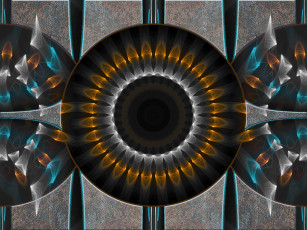 Картинка 3д графика fractal фракталы фон узор