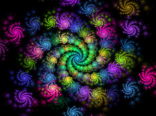 Картинка 3д графика fractal фракталы узор стиль