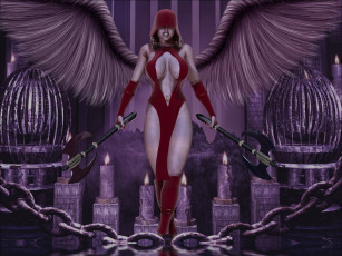 Картинка фэнтези ангелы крылья