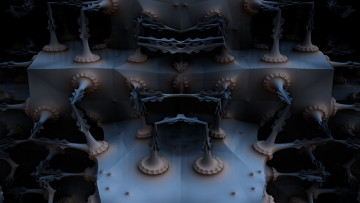 Картинка 3д графика fractal фракталы фон цвета