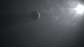 Картинка космос арт планеты свечение