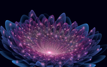 Картинка 3д графика flowers цветы узор фон